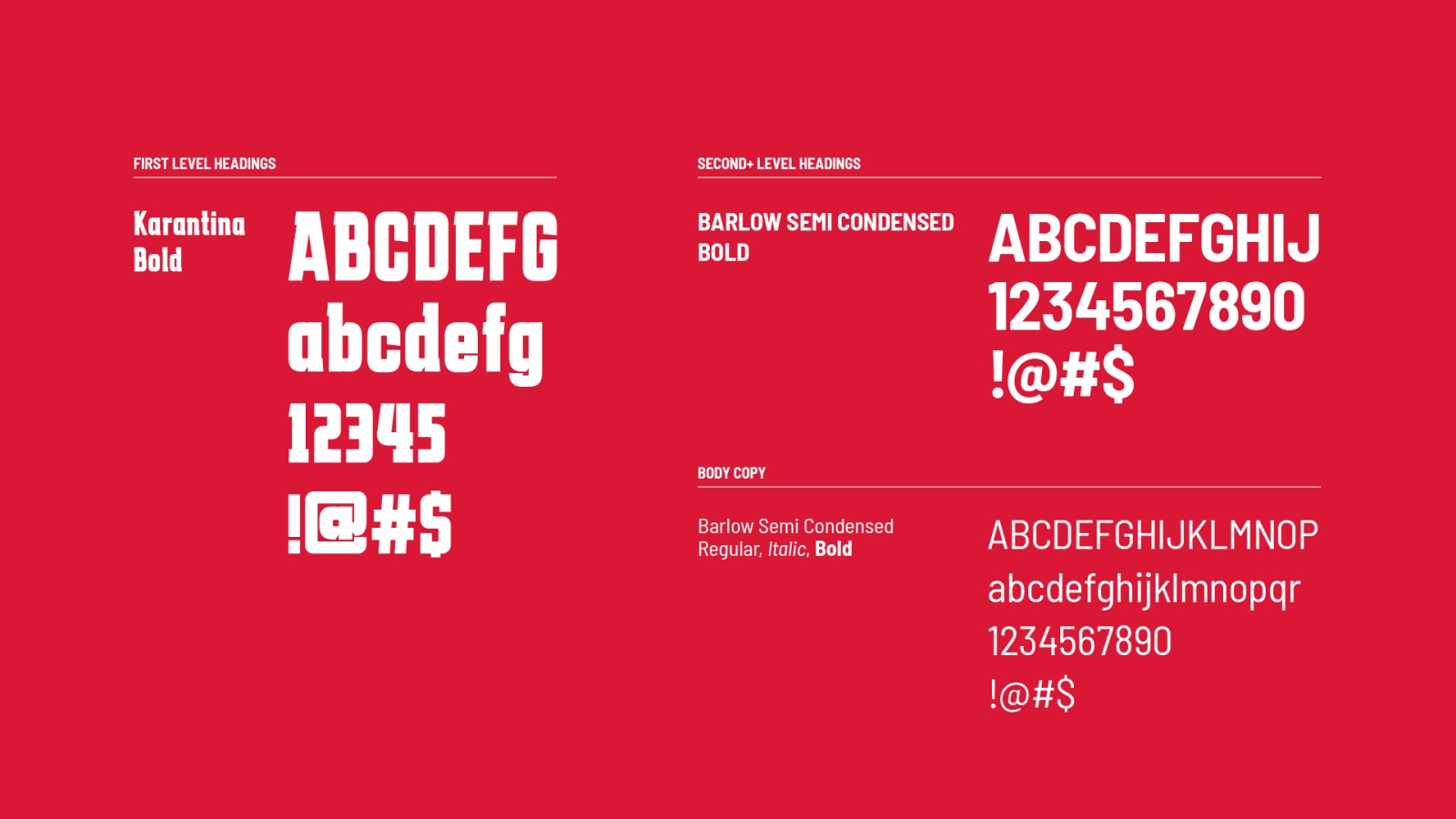 Hollywood Blvd Cinema typefaces