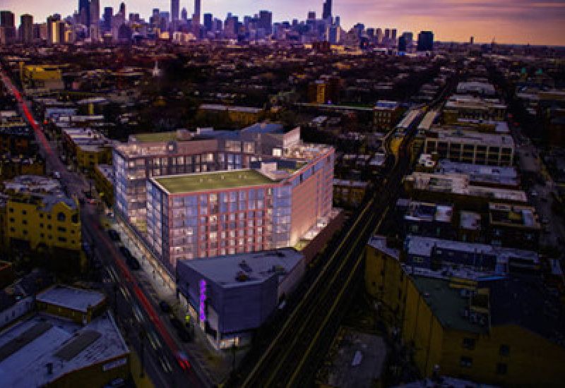 Elevate Lincoln Park building rendering