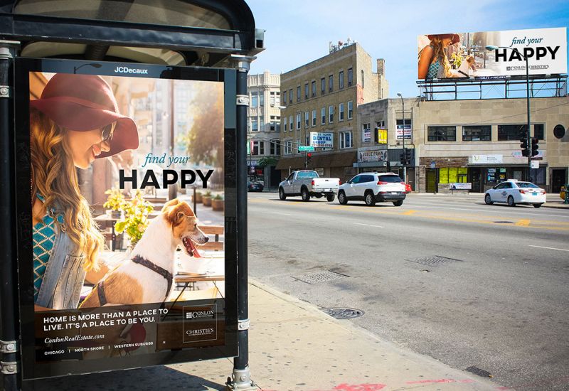 Bus Stop and Billboard